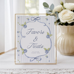 Poster Quelqu'un de Berry Sweet Blue Favors & Traitements