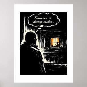 Poster Quelqu'un est toujours éveillé