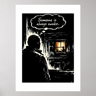 Poster Quelqu'un est toujours éveillé
