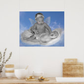 Poster Quelqu'un pour me surveiller - Noir & Blanc Imprim (Cuisine)