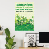 Poster Quelqu'un pratique quelque part (Bureau à domicile)