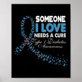 Poster Quelqu'Un Que J'Aime A Besoin D'Un Traitement T1D (Devant)