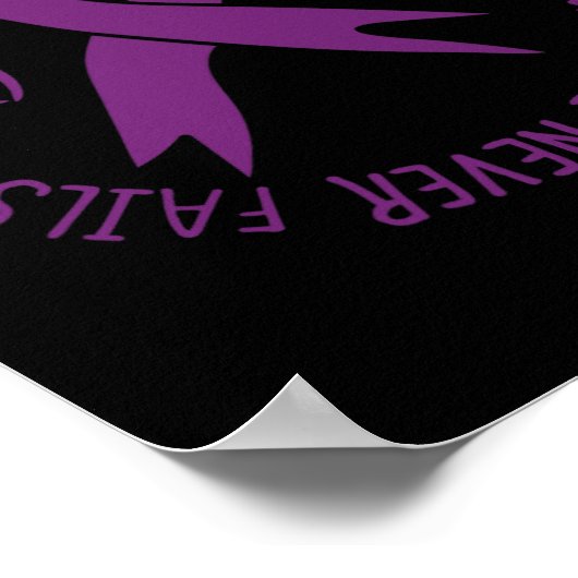 Poster Quelqu'Un Que J'Aime A Démence Sensibilisation Alz (Coin)