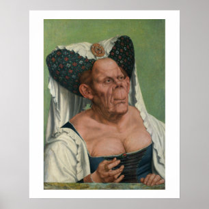 Poster Quentin Massys, duchesse laide, Ca 1525