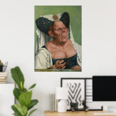 Poster Quentin Massys - Une vieille femme grotesque, 1515 (Bureau à domicile)