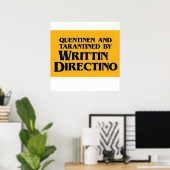 Poster Quentin Tarantino (Bureau à domicile)