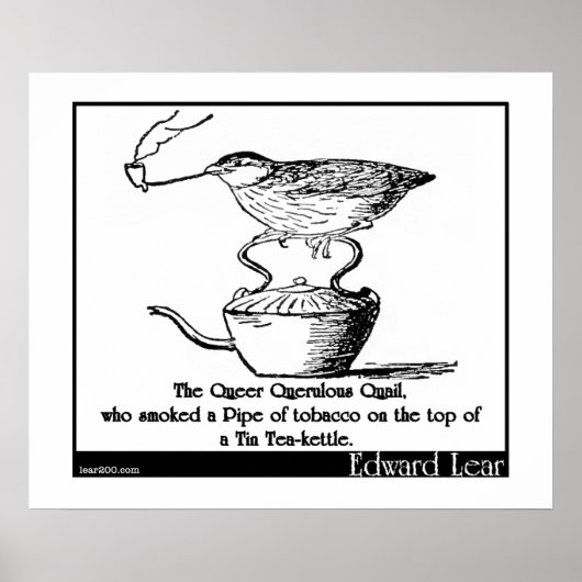 Poster Querulous Querulous Quail (Devant)