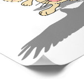 Poster Qu'est-ce que...? Dessin animé de lapin (Coin)