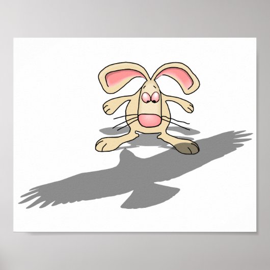Poster Qu'est-ce que...? Dessin animé de lapin (Devant)