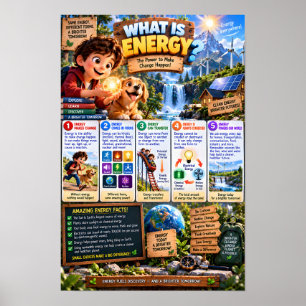 Poster Qu'est-ce que l'infographie sur l'énergie