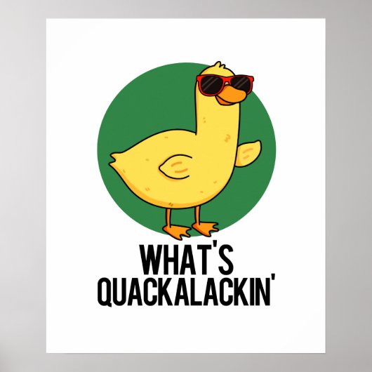 Poster Qu'est-ce que Quackalackin Canard Drôle de Plaisan (Devant)