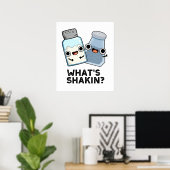 Poster Qu'est-ce que Shakin Funny Sel et Pepper Shaker Pu (Bureau à domicile)