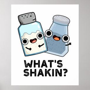 Poster Qu'est-ce que Shakin Funny Sel et Pepper Shaker Pu