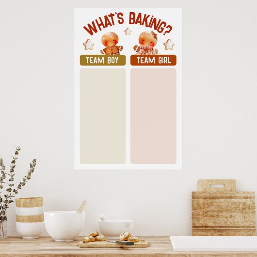 Poster Qu'est-ce qui se passe Noël Révélation de genre Vo (Cuisine)