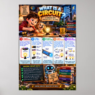 Poster Qu'est-ce qu'un Infographie de Circuit