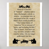 Poster Qu'est-ce qu'une version plus petite pour vétéran (Devant)