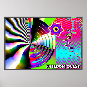 Poster QUEST LIBERTÉ ( vous pouvez modifier les mots )