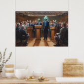 Poster Question du débat présidentiel sans réponse, OVNI, (Cuisine)