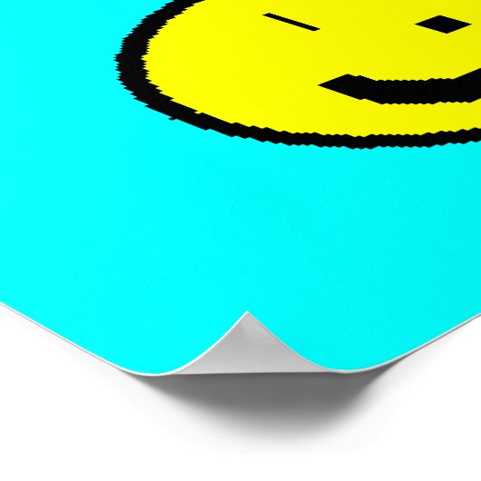 Poster Question souriante Mark Emoji Art numérique par En (Coin)