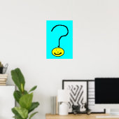 Poster Question souriante Mark Emoji Art numérique par En (Bureau à domicile)