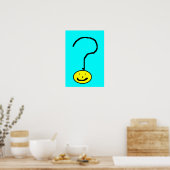 Poster Question souriante Mark Emoji Art numérique par En (Cuisine)