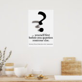 Poster Question toi-même. (Cuisine)
