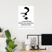 Poster Question toi-même. (Bureau à domicile)