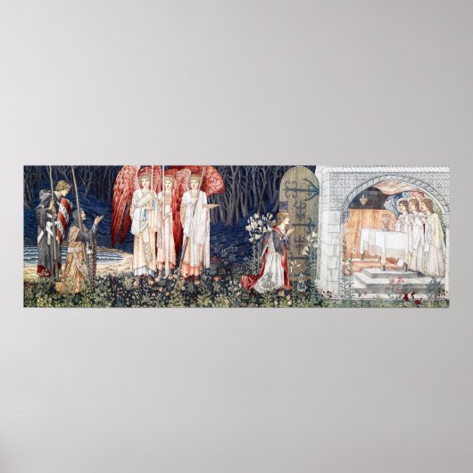 Poster Quête du Graal, William Morris (Devant)