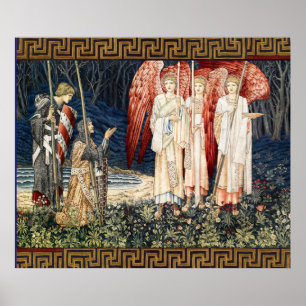 Poster Quête du Saint Graal, Vision des Anges à Perceval