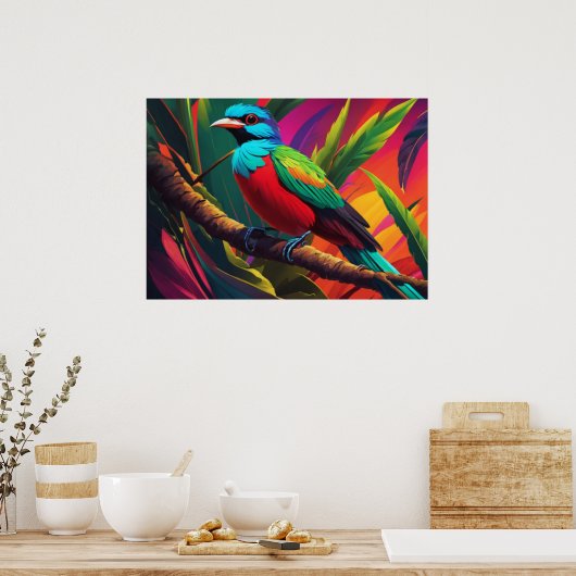 Poster Quetzal Bird (Cuisine)