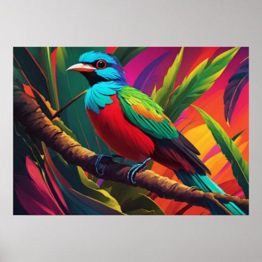 Poster Quetzal Bird (Devant)