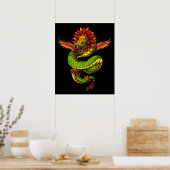Poster Quetzalcoatl Aztec Dieu (Cuisine)