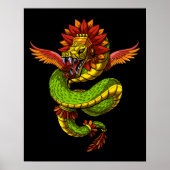 Poster Quetzalcoatl Aztec Dieu (Devant)