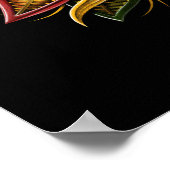 Poster Quetzalcoatl Aztec Serpent à plumes Dieu (Coin)