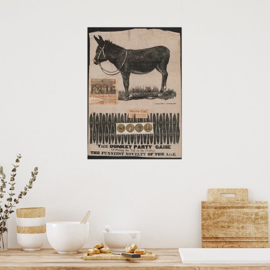 Poster Queue antique sur l'âne (Cuisine)