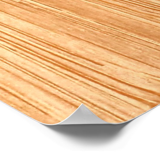 Poster Queue blanche Buck Tête de cerf Bois Grain (Coin)