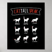Poster Queue de chat Parler Chat Kitten Meow Animal (Devant)