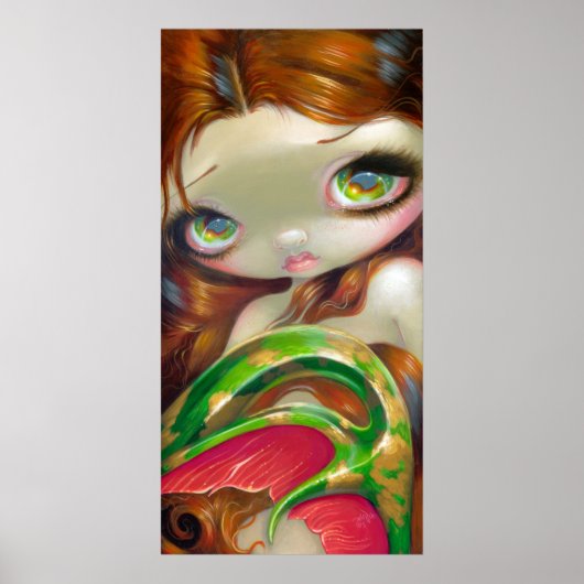 Poster Queue de Mossy Gold ART IMPRIMER sirène à grand oe (Devant)