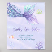 Poster Queue de sirène aquarelle - Livres pour bébé (Devant)