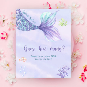 Poster Queue de sirène - Combien de POISSON sont dans le 