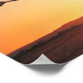 Poster Queue du soleil levant - Airbus A320 (Coin)