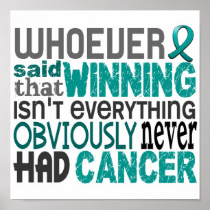 Poster Qui A Dit Le Cancer De L'Ovarien