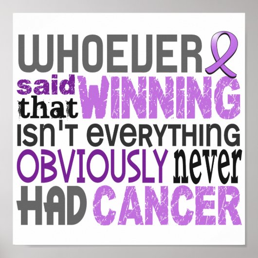 Poster Qui A Dit Le Cancer Général (Devant)