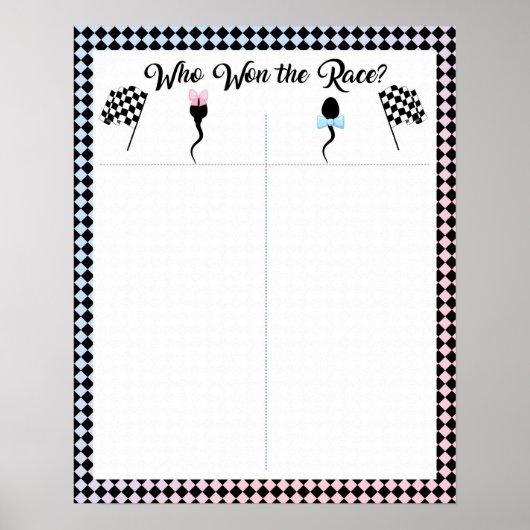 Poster Qui a gagné le sperme de la course votez (Devant)