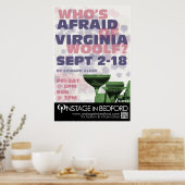 POSTER QUI A PEUR DE VIRGINIE WOOLF ? (Cuisine)