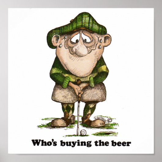 Poster Qui achète la bière (Devant)
