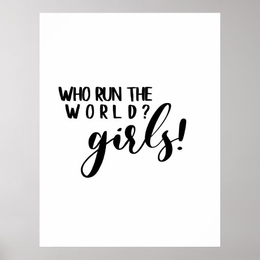 Poster Qui dirige les filles du monde ! (Devant)