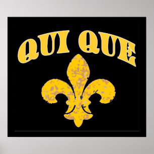 Poster Qui Dit Fleur De Lis