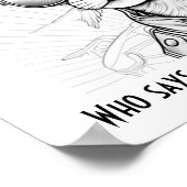 Poster Qui dit que les chats ne peuvent pas atteindre le  (Coin)