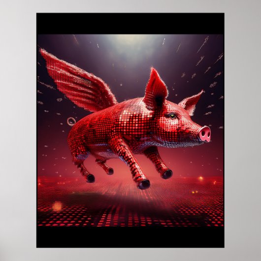 Poster Qui dit que les cochons ne peuvent pas voler ! Chi (Devant)